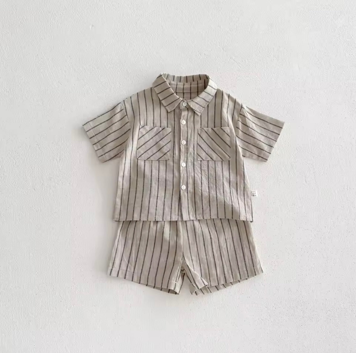 Boys Summer Set – Collared Shirt & Shorts