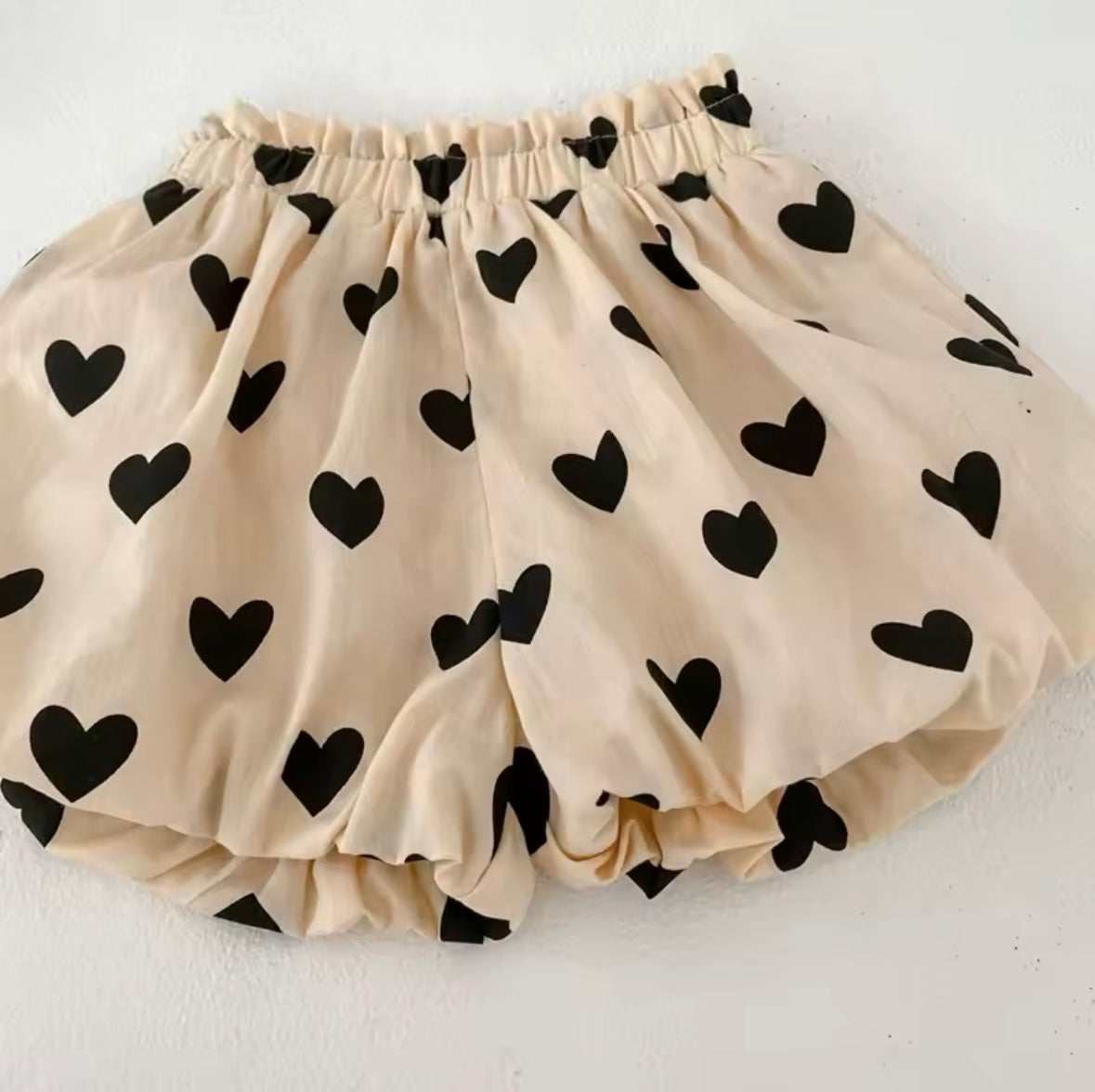 2 pcs Heart Print for Baby Girl