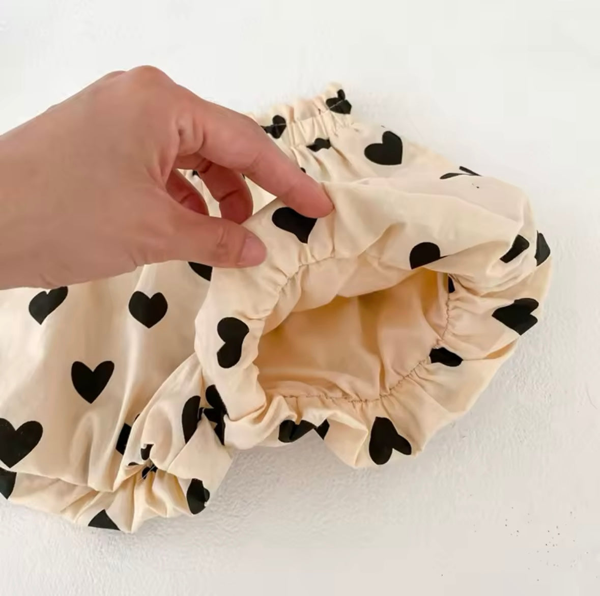 2 pcs Heart Print for Baby Girl