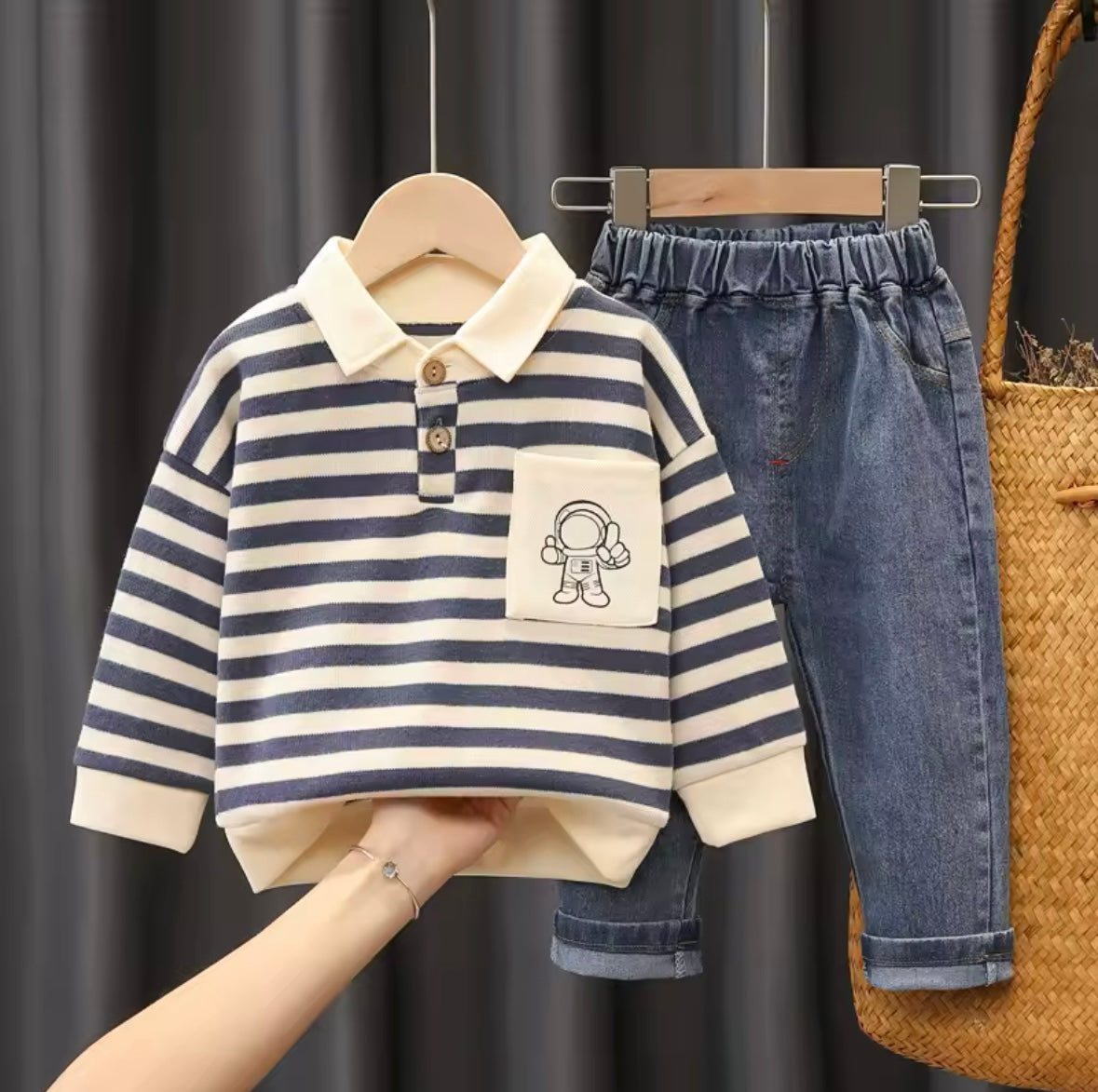 Kids Clothes Set Polo Shirt