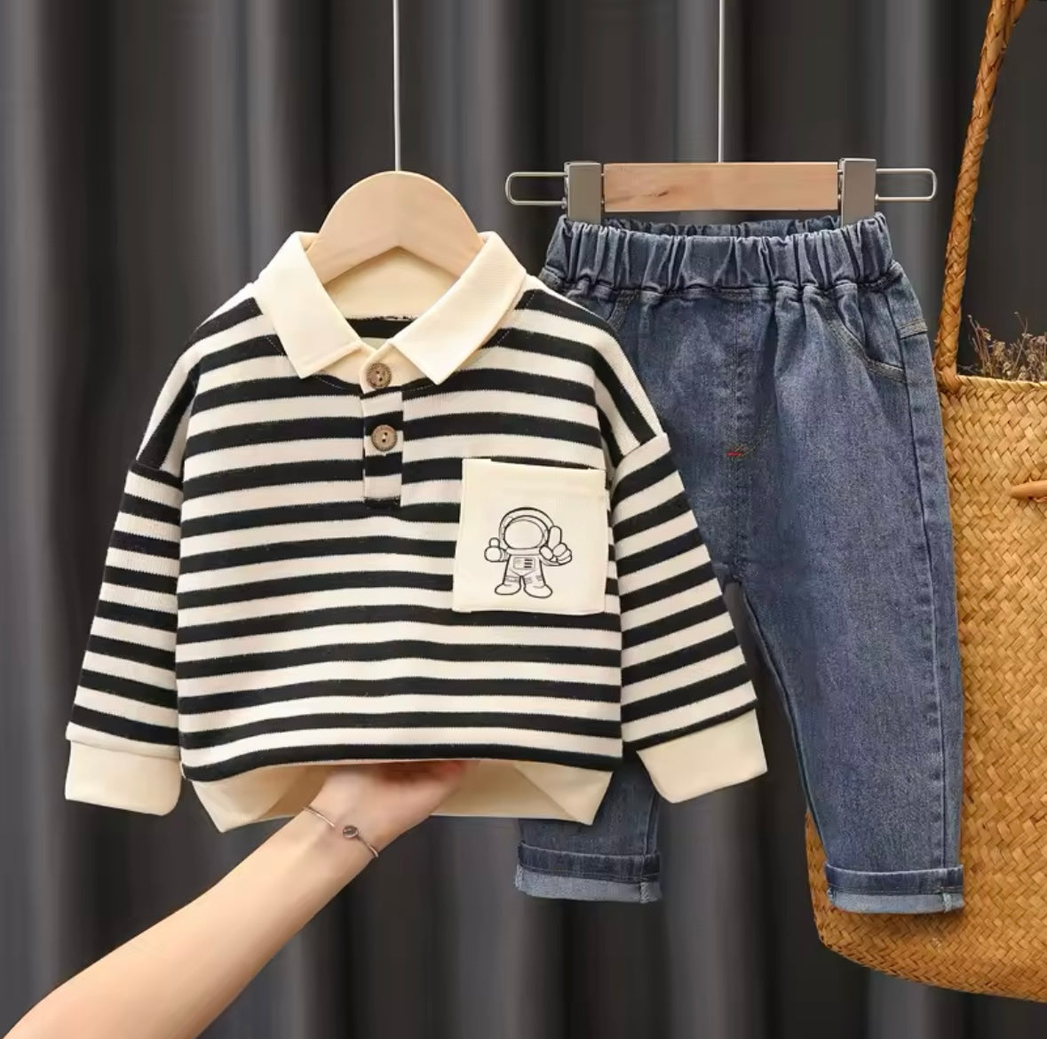 Kids Clothes Set Polo Shirt