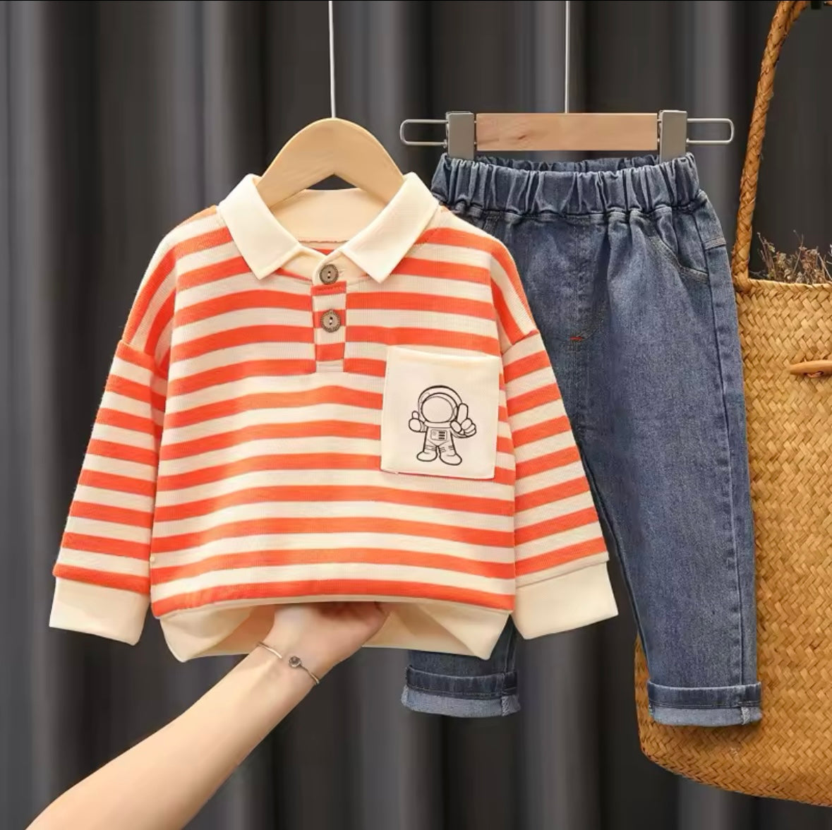 Kids Clothes Set Polo Shirt