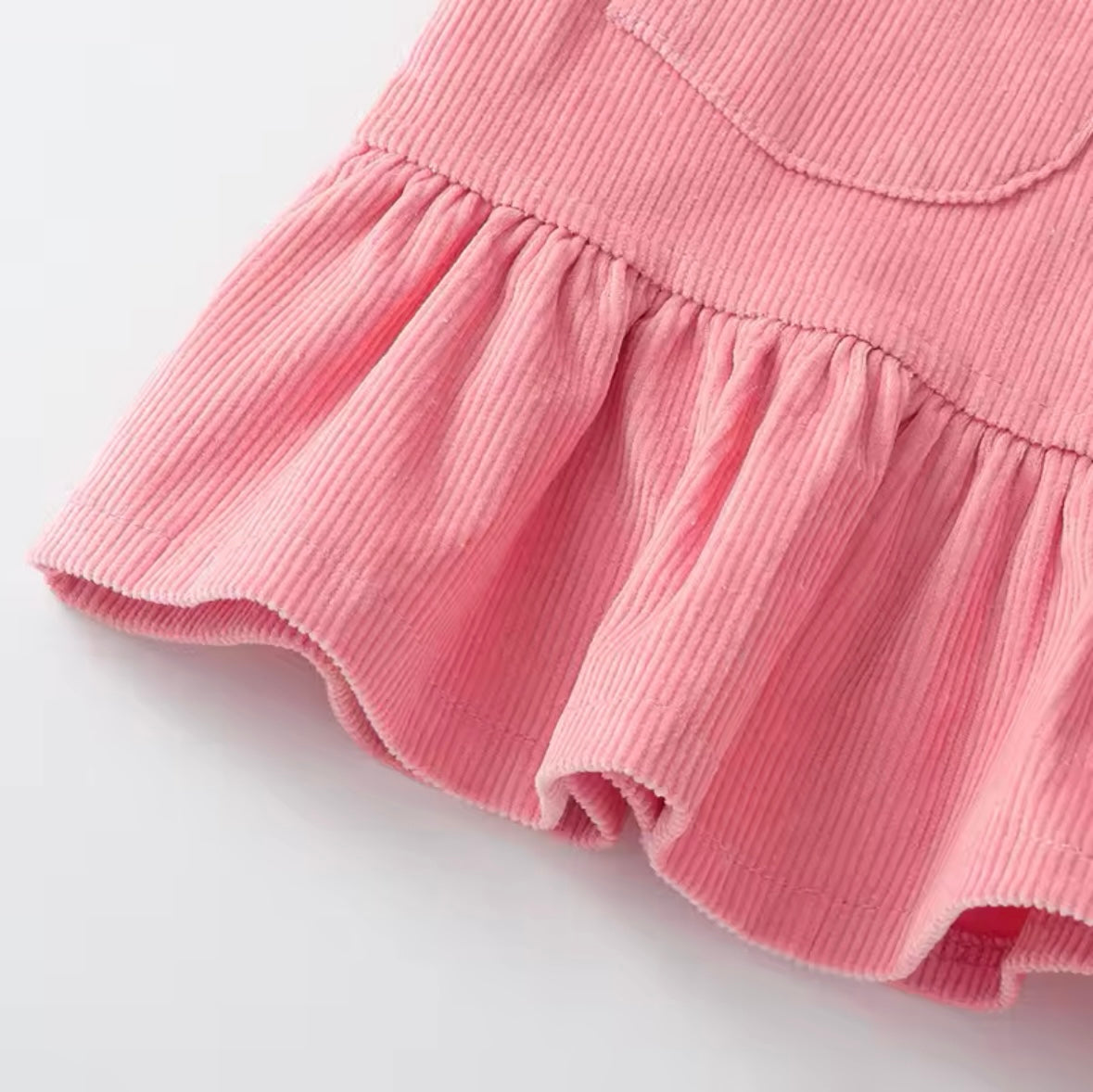 Baby Girl Dress Corduroy Solid Pleated Skirt