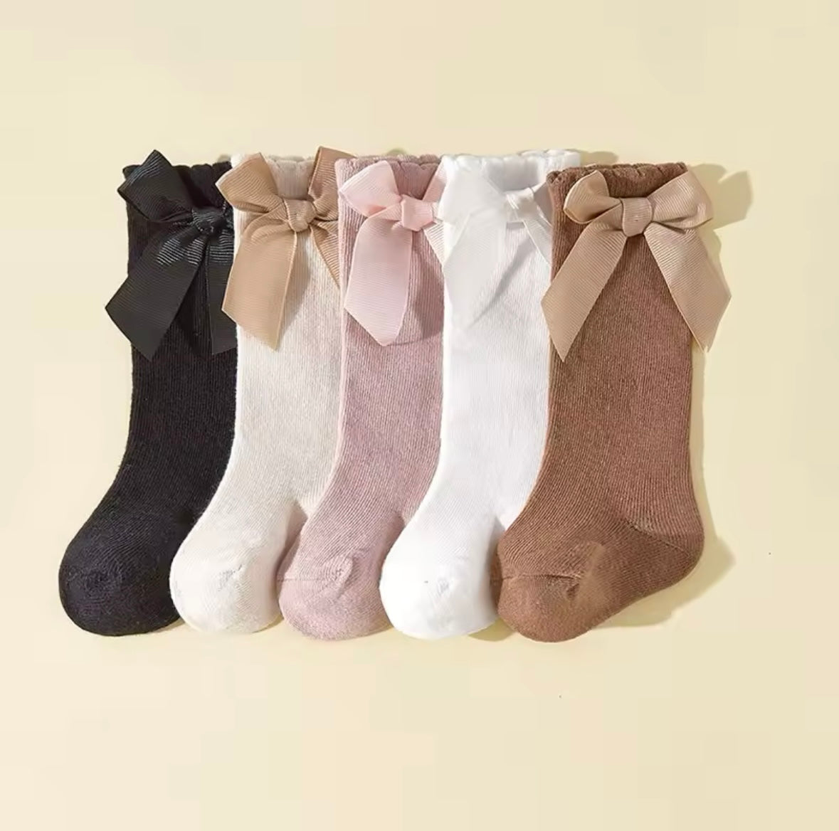 Baby Girl Socks Infant Cute Solid Color
