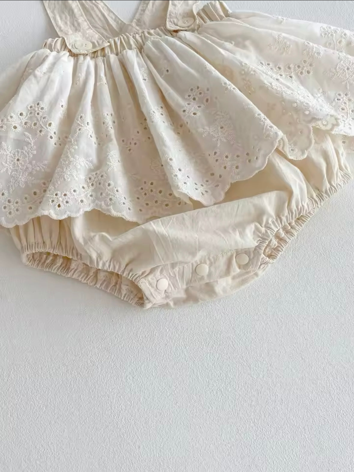 Baby Girls Clothes Ruffle Shorts Lace Suspender Shorts Solid Pants