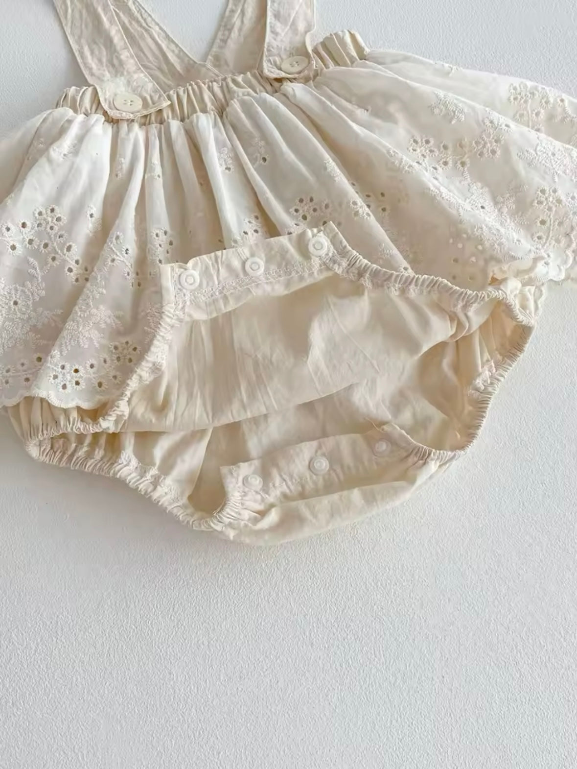 Baby Girls Clothes Ruffle Shorts Lace Suspender Shorts Solid Pants