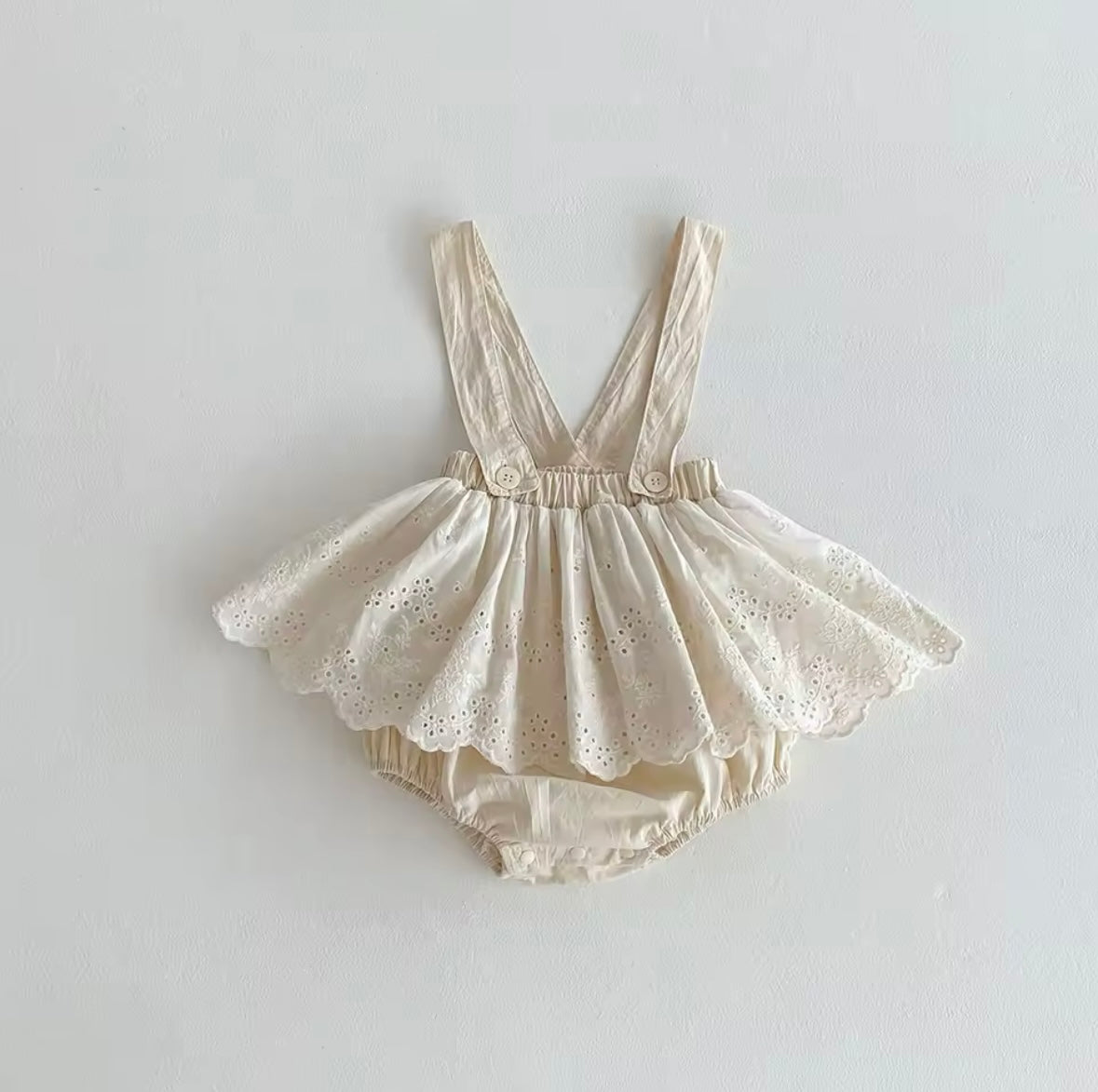 Baby Girls Clothes Ruffle Shorts Lace Suspender Shorts Solid Pants