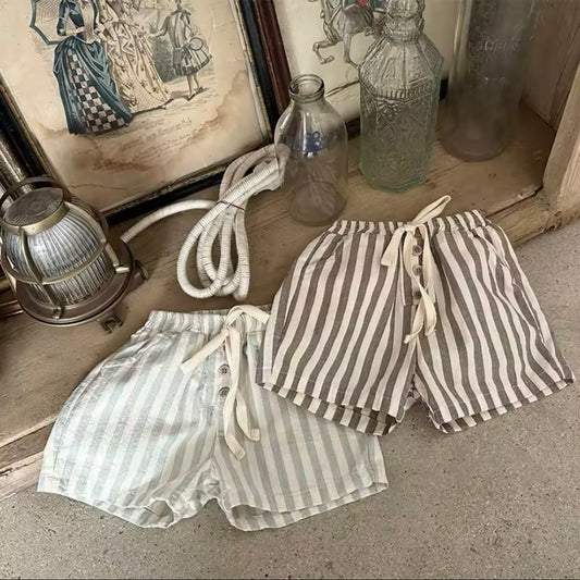 Cute Stripe Trousers Boys Outwear Pants